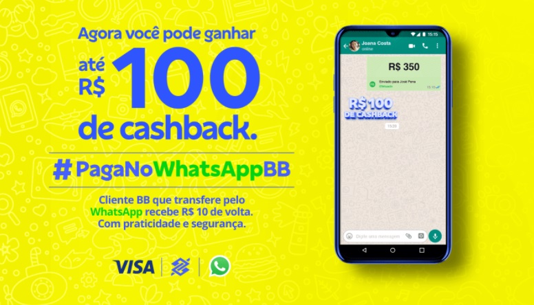 Os clientes do Banco do Brasil agora podem receber cashback em diversas lojas; confira 1 promocao cashback whatsapp cliente bb banco do brasil receba dinheiro de volta campanha