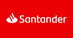 Novo Logo Santander Fundo Vermelho
