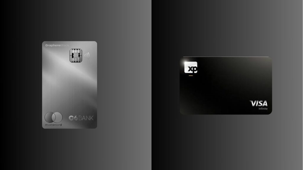 C6 Graphene x XP Visa Infinite: Qual o melhor cartão premium para o seu estilo de vida? 8 Comparativo visual entre os cartões C6 Graphene e o XP Visa Infinite, destacando o design premium e a proposta sofisticada de cada um para diferentes perfis financeiros. Ideal para quem busca exclusividade e benefícios de alto padrão.